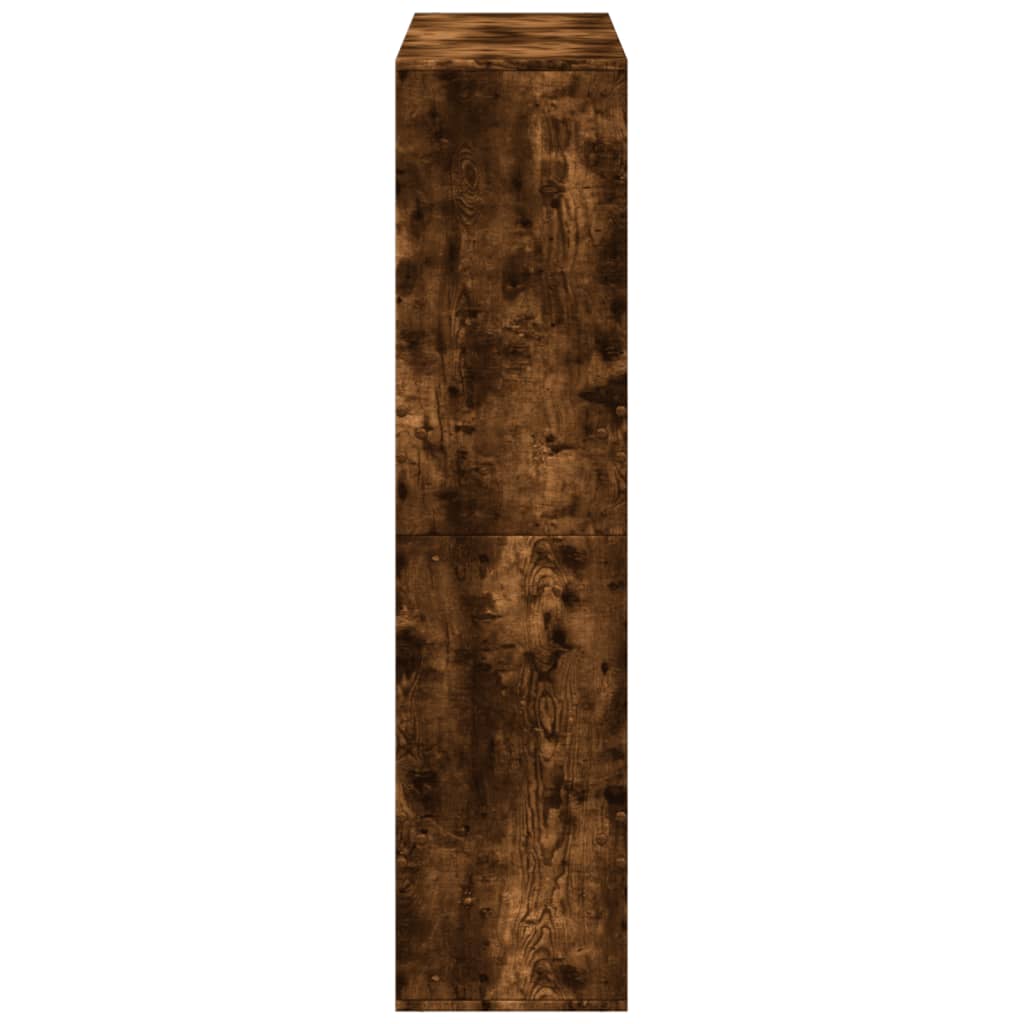 vidaXL Bookcase Smoked Oak100x33x135 cm Engineered Wood - Brown