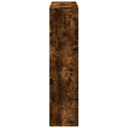 vidaXL Bookcase Smoked Oak100x33x135 cm Engineered Wood - Brown