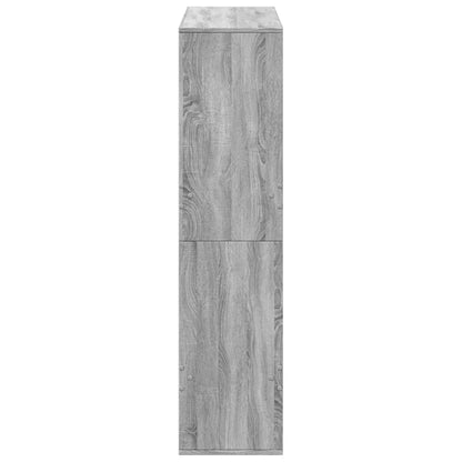 vidaXL Bookcase Grey Sonoma 100x33x135 cm Engineered Wood