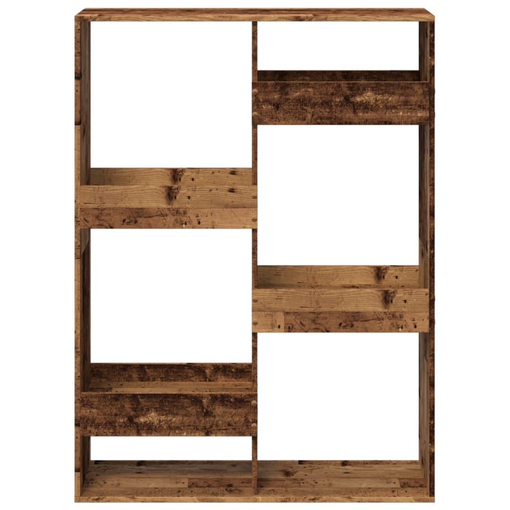 vidaXL Bookcase Old Wood 100x33x135 cm Engineered Wood - Brown