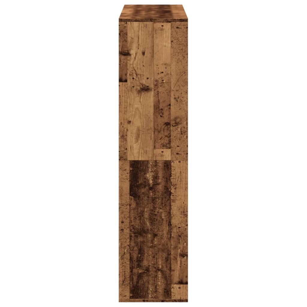 vidaXL Bookcase Old Wood 100x33x135 cm Engineered Wood - Brown