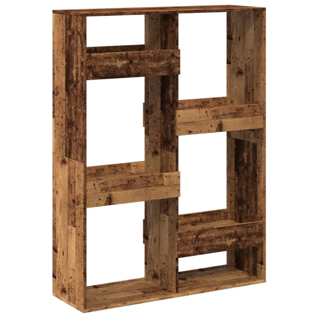 vidaXL Bookcase Old Wood 100x33x135 cm Engineered Wood - Brown