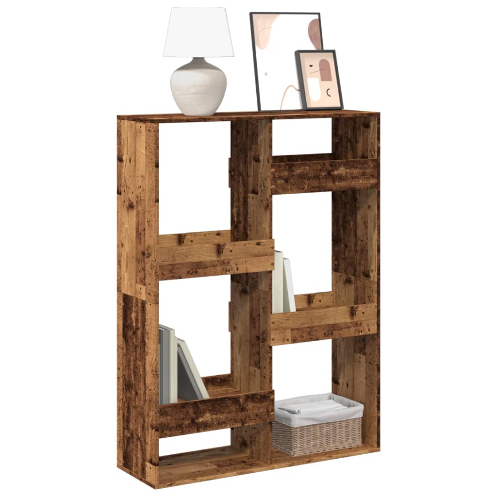 vidaXL Bookcase Old Wood 100x33x135 cm Engineered Wood - Brown