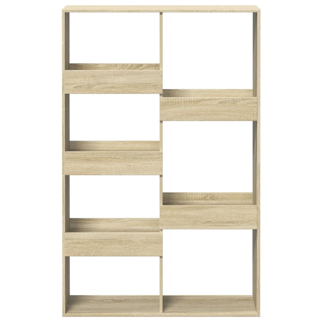 vidaXL Bookcase Sonoma Oak 100x33x155.5 cm Engineered Wood - Brown