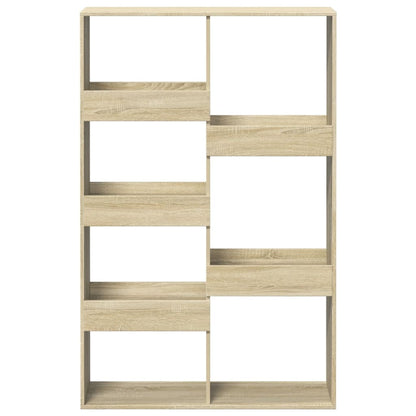 vidaXL Bookcase Sonoma Oak 100x33x155.5 cm Engineered Wood - Brown