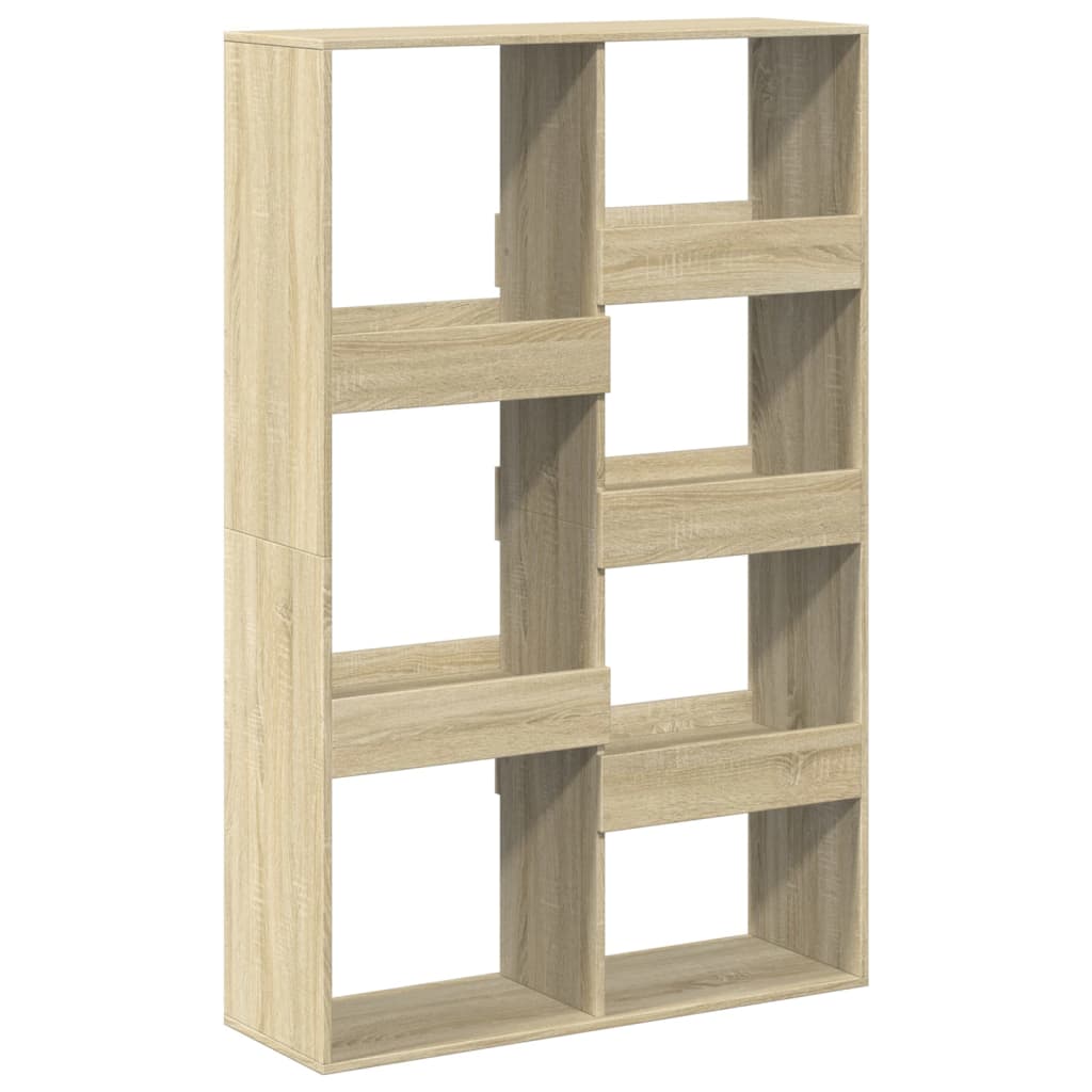 vidaXL Bookcase Sonoma Oak 100x33x155.5 cm Engineered Wood - Brown