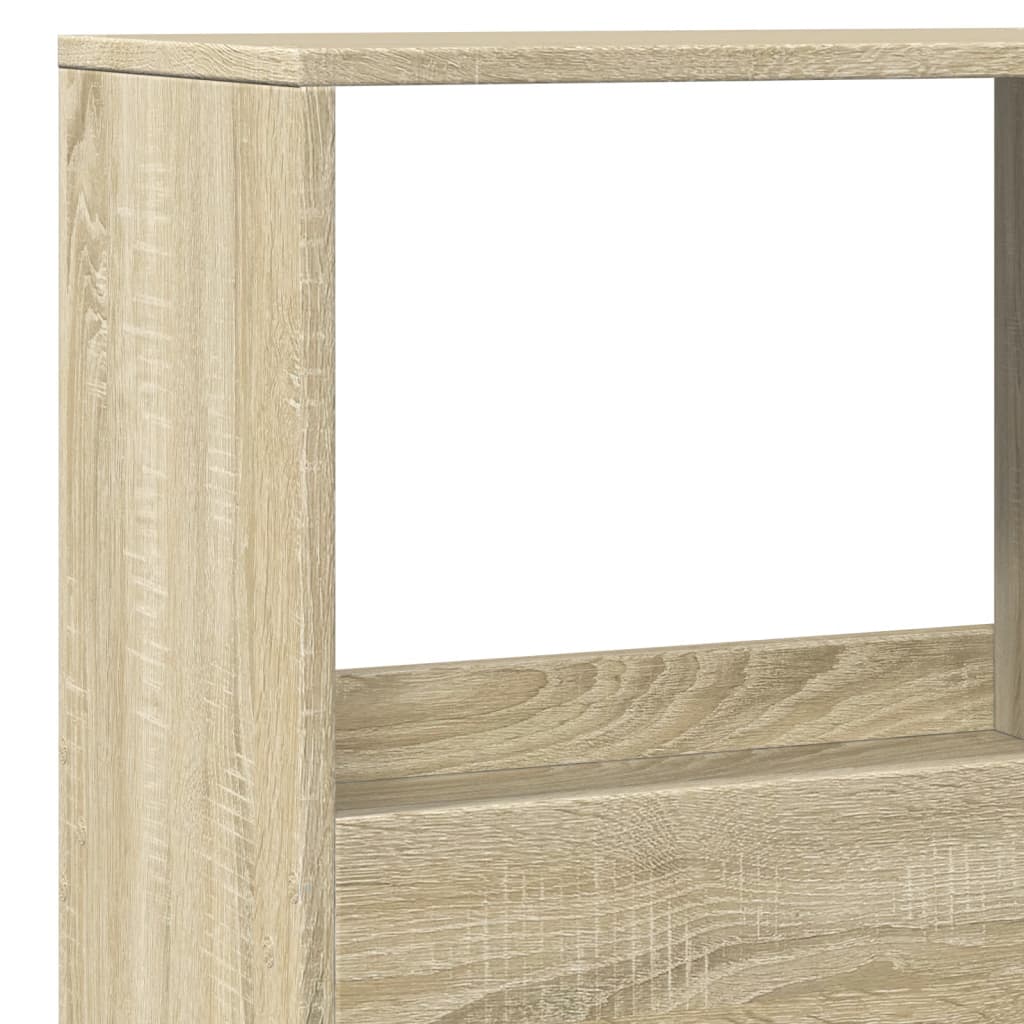 vidaXL Bookcase Sonoma Oak 100x33x155.5 cm Engineered Wood - Brown