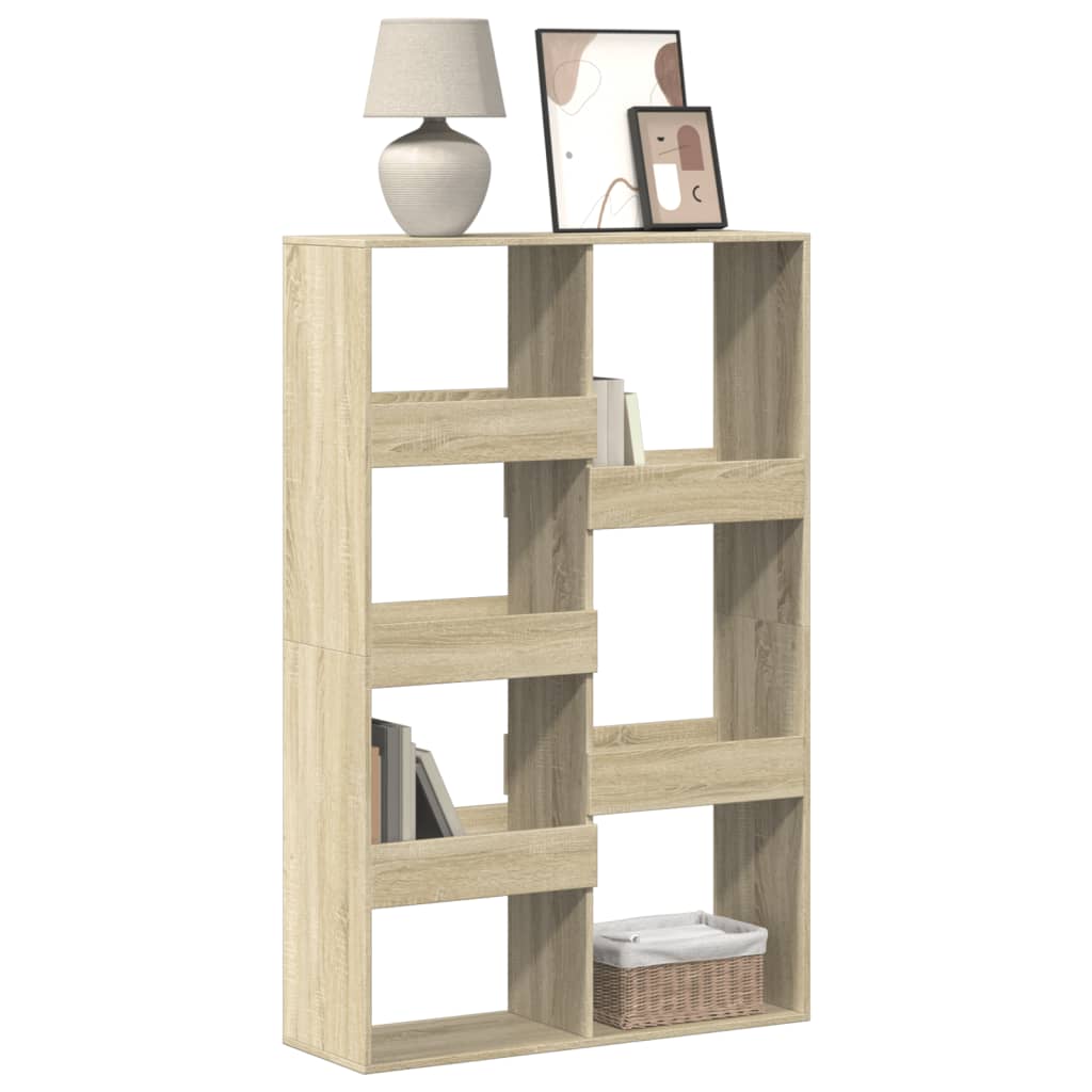 vidaXL Bookcase Sonoma Oak 100x33x155.5 cm Engineered Wood - Brown