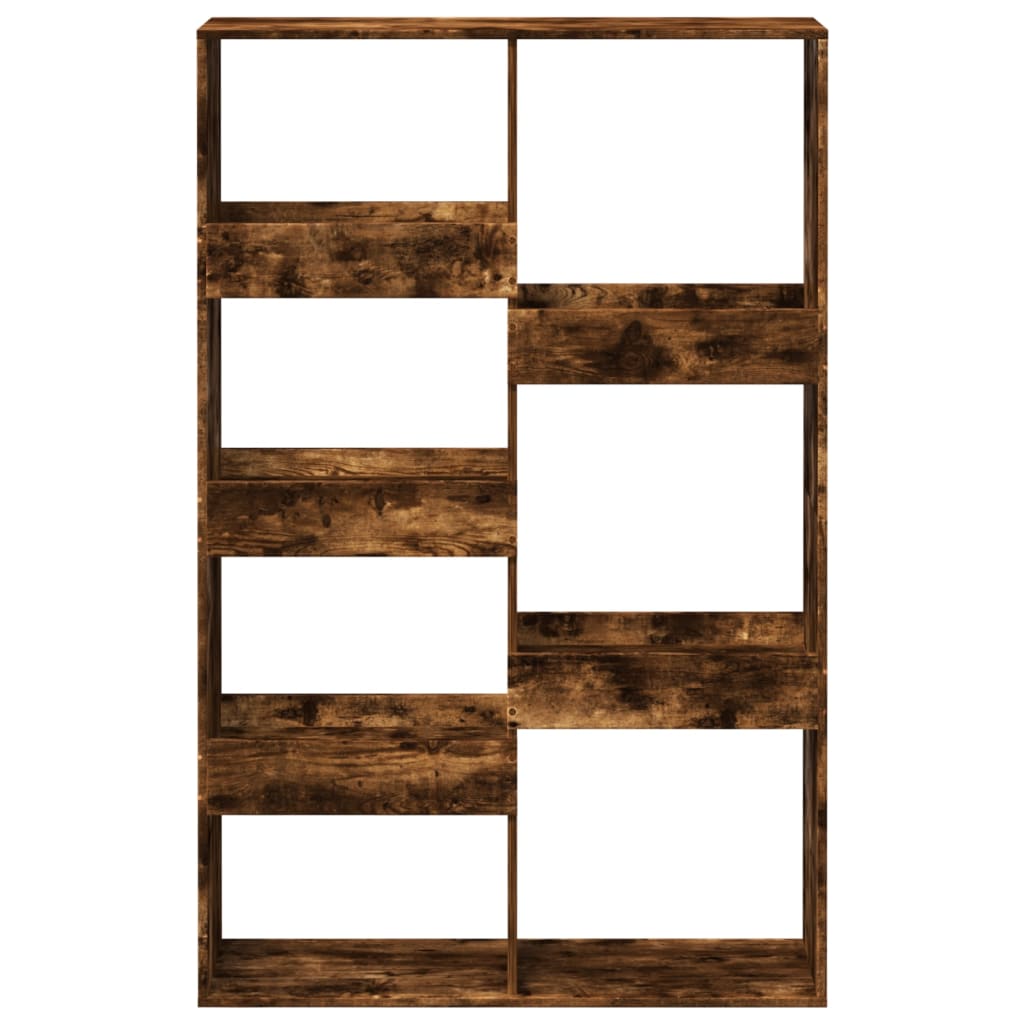 vidaXL Bookcase Smoked Oak 100x33x155.5 cm Engineered Wood - Brown