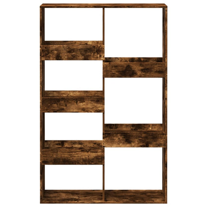vidaXL Bookcase Smoked Oak 100x33x155.5 cm Engineered Wood - Brown