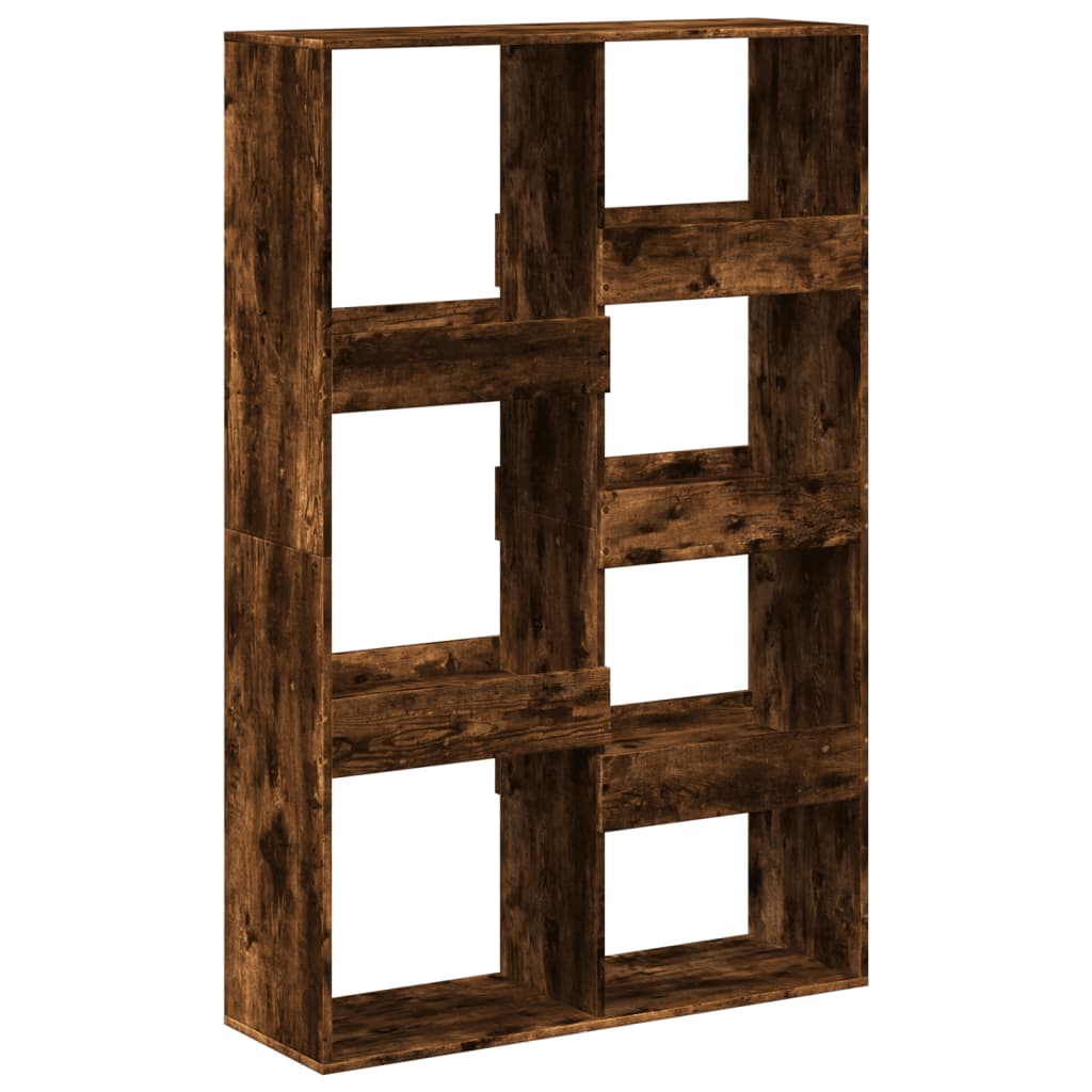 vidaXL Bookcase Smoked Oak 100x33x155.5 cm Engineered Wood - Brown