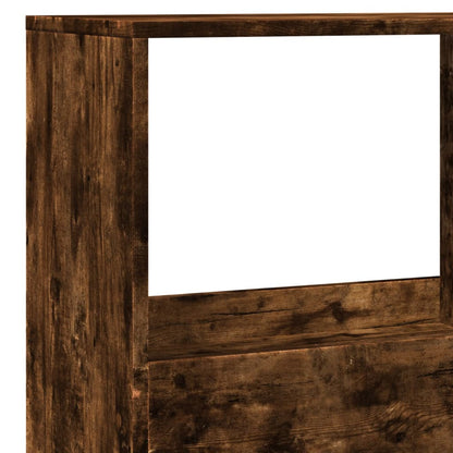 vidaXL Bookcase Smoked Oak 100x33x155.5 cm Engineered Wood - Brown