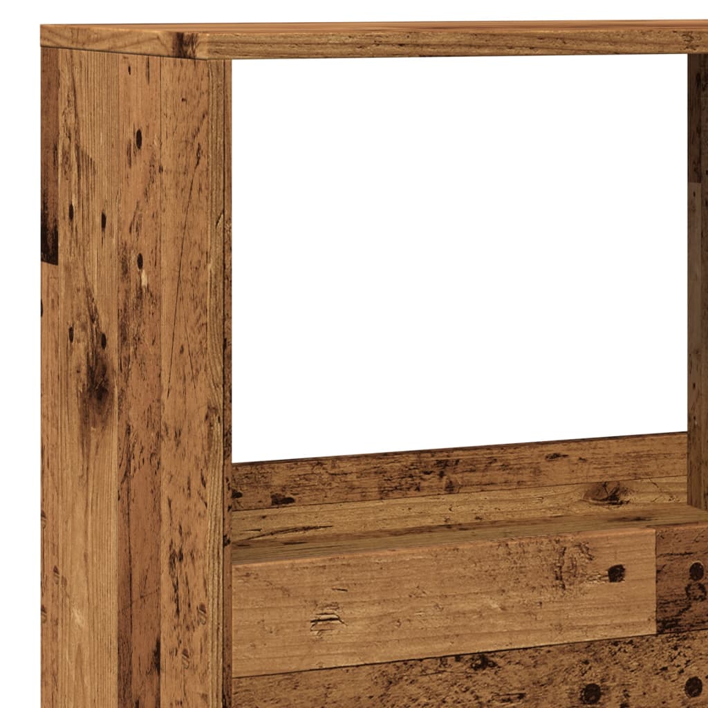 vidaXL Bookcase Old Wood 100x33x155.5 cm Engineered Wood - Brown