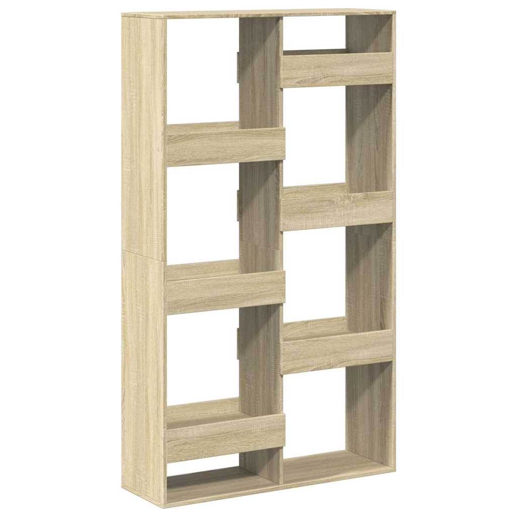 vidaXL Bookcase Sonoma Oak 100x33x175 cm Engineered Wood - Brown