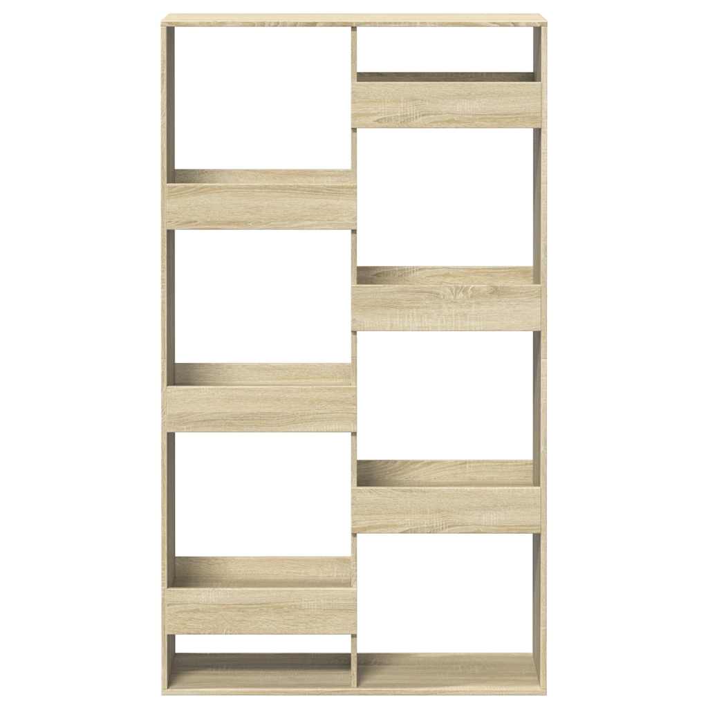 vidaXL Bookcase Sonoma Oak 100x33x175 cm Engineered Wood - Brown