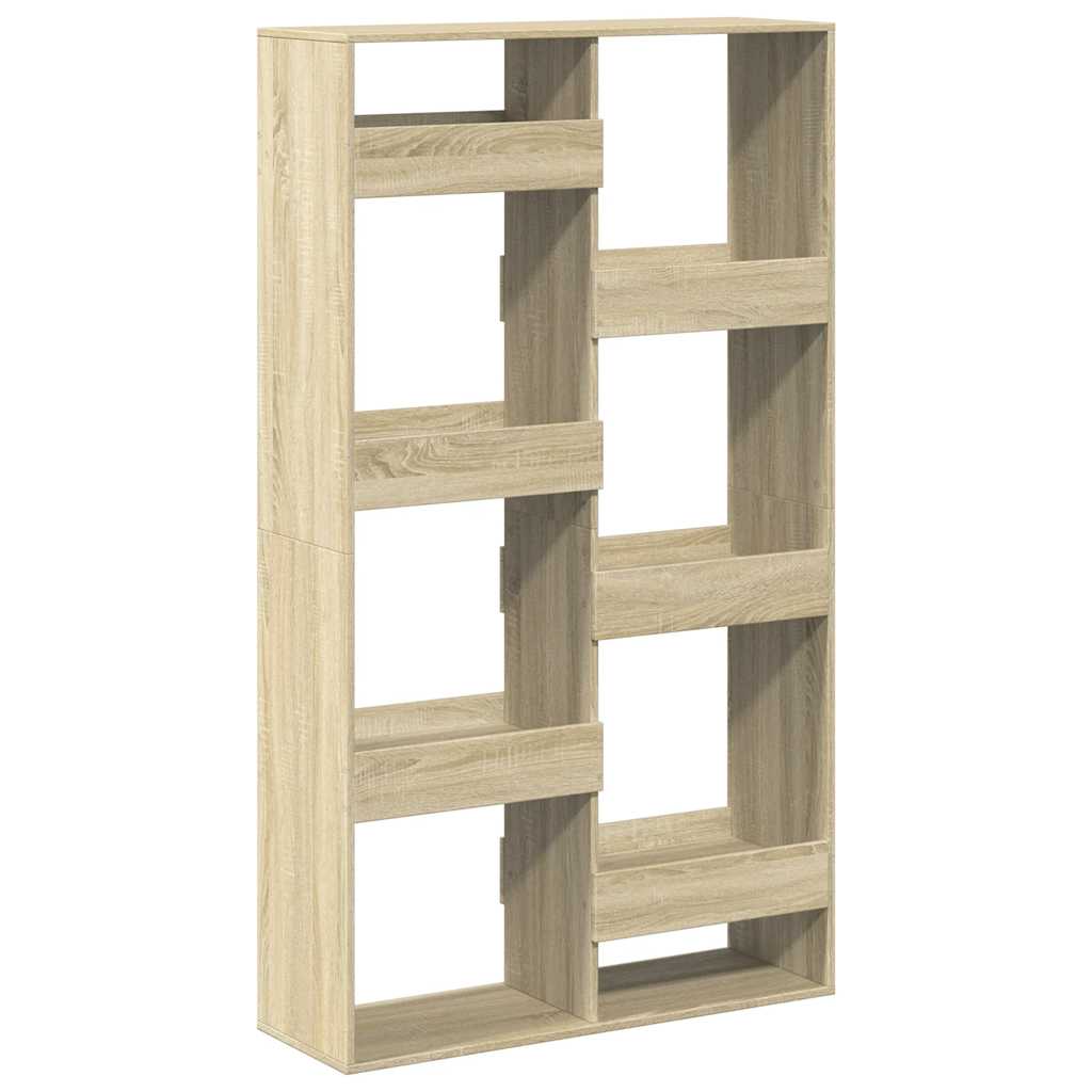 vidaXL Bookcase Sonoma Oak 100x33x175 cm Engineered Wood - Brown