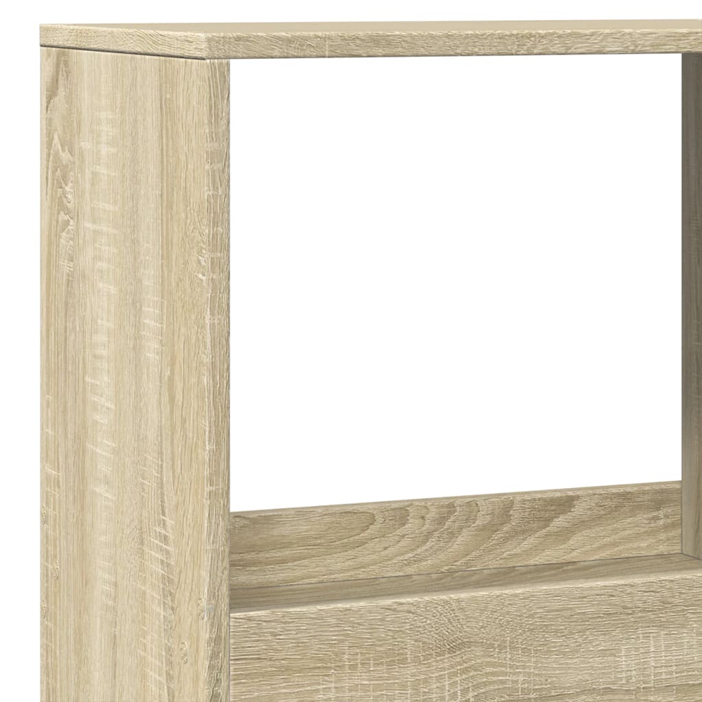 vidaXL Bookcase Sonoma Oak 100x33x175 cm Engineered Wood - Brown