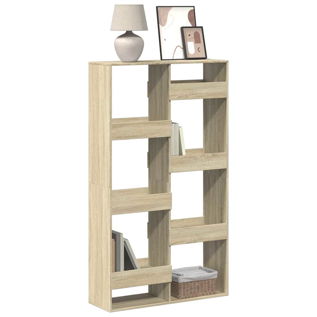 vidaXL Bookcase Sonoma Oak 100x33x175 cm Engineered Wood - Brown