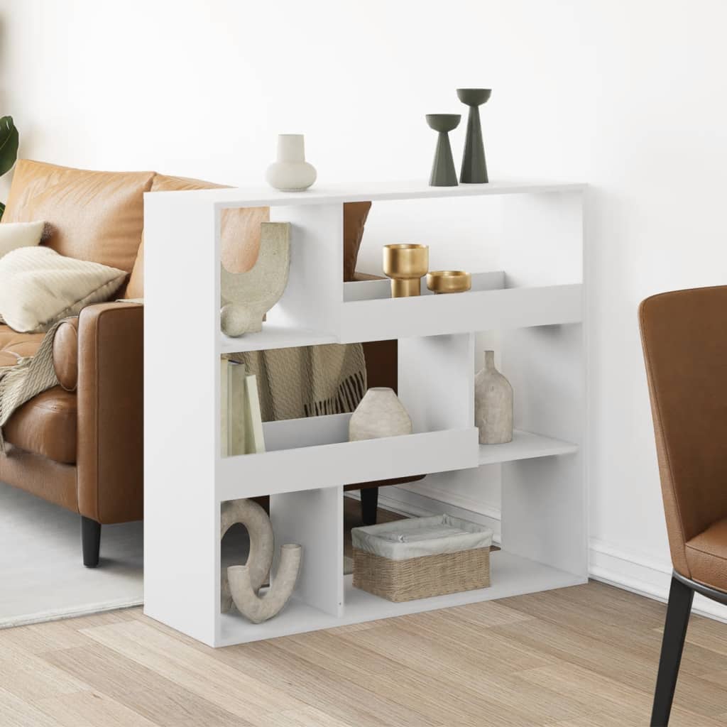 vidaXL Room Divider White 100x33x94.5 cm Engineered Wood