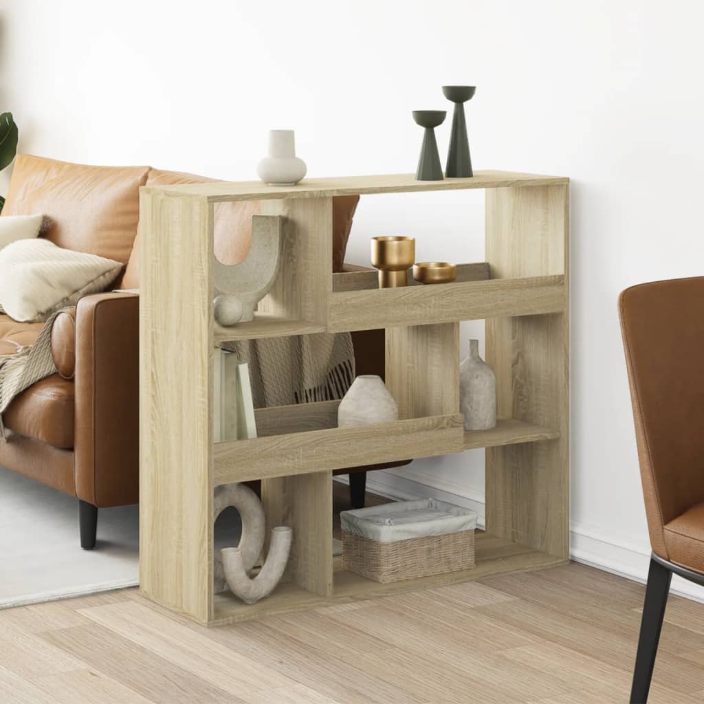 vidaXL Room Divider Sonoma Oak 100x33x94.5 cm Engineered Wood - Brown