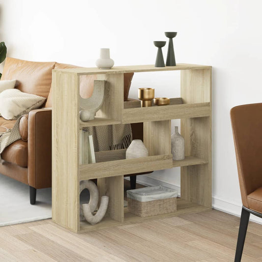 vidaXL Room Divider Sonoma Oak 100x33x94.5 cm Engineered Wood - Brown