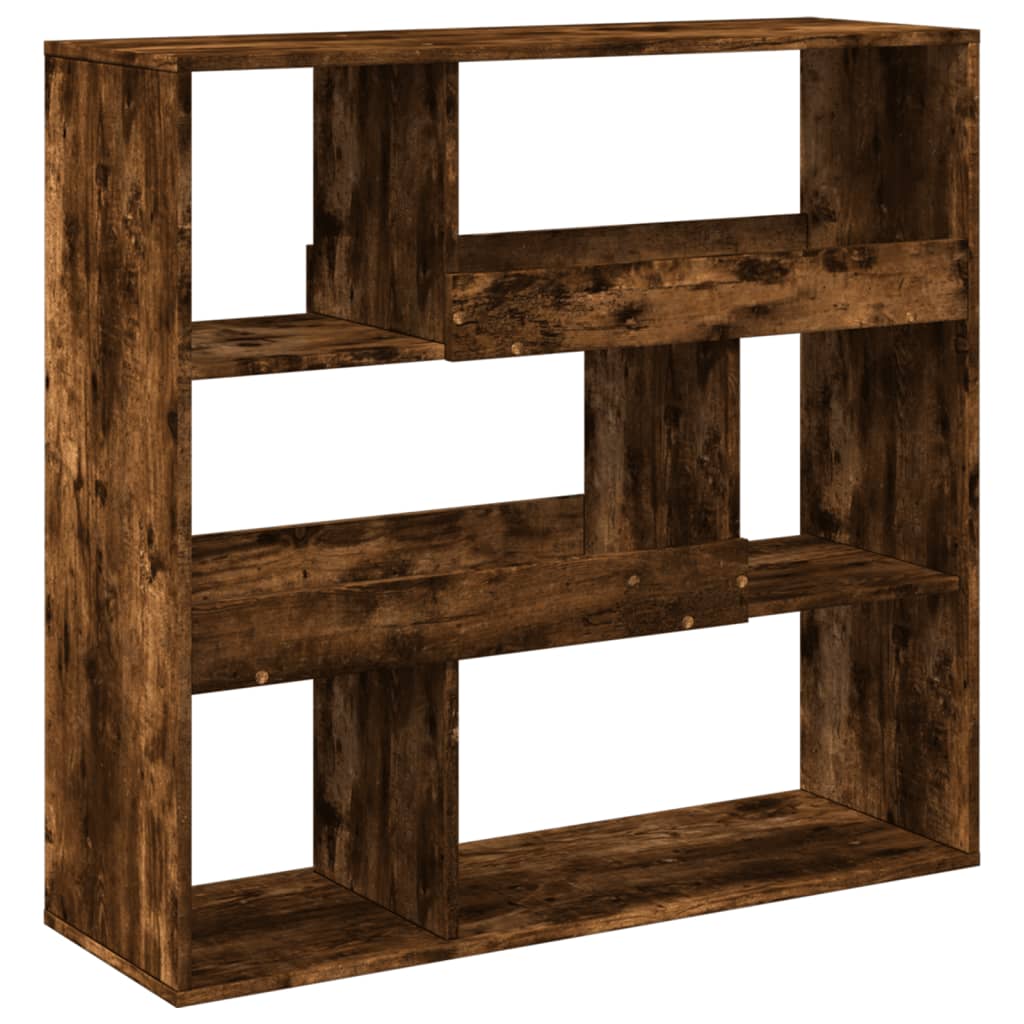 vidaXL Room Divider Smoked Oak 100x33x94.5 cm Engineered Wood - Brown