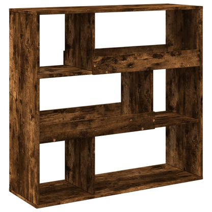 vidaXL Room Divider Smoked Oak 100x33x94.5 cm Engineered Wood - Brown