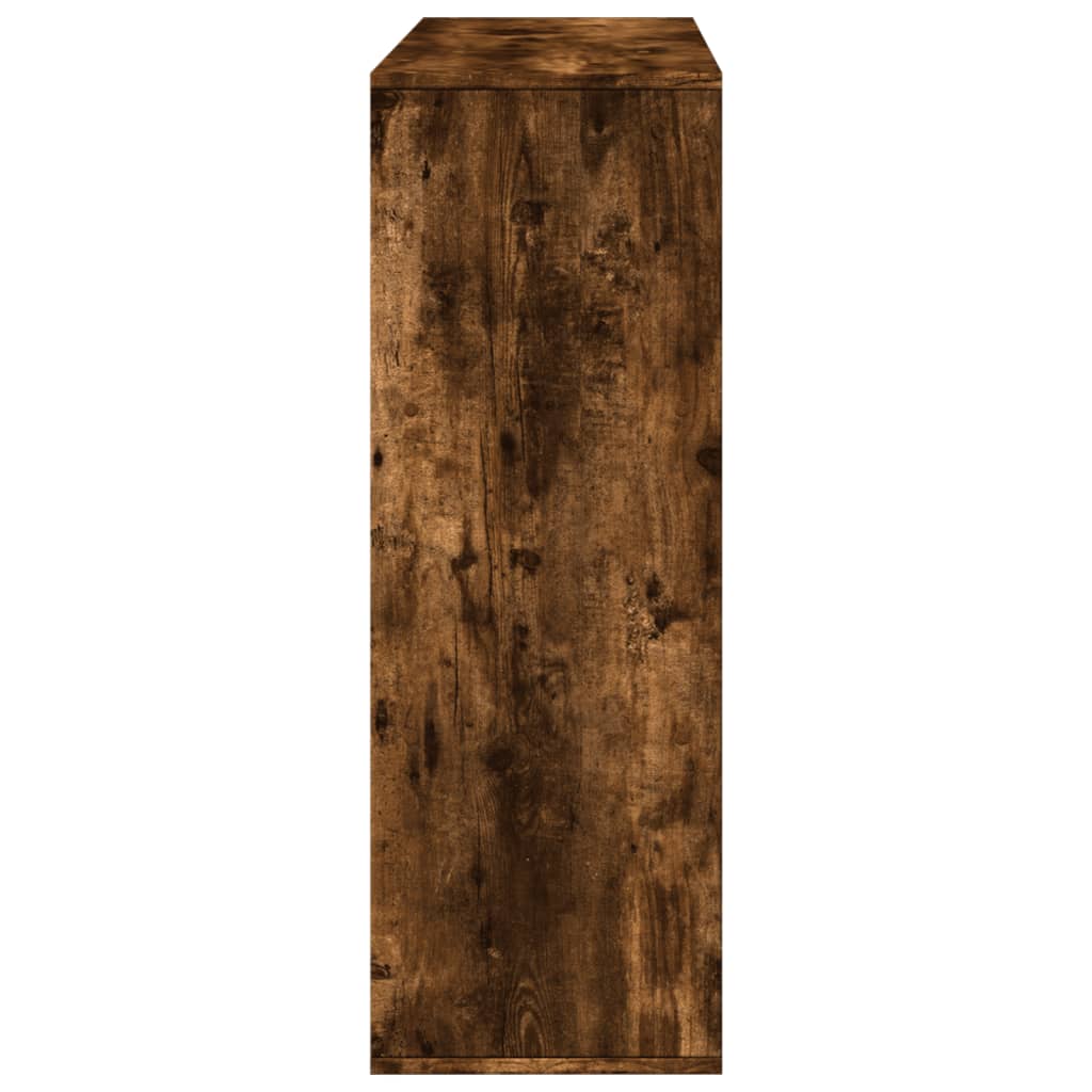 vidaXL Room Divider Smoked Oak 100x33x94.5 cm Engineered Wood - Brown
