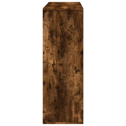 vidaXL Room Divider Smoked Oak 100x33x94.5 cm Engineered Wood - Brown