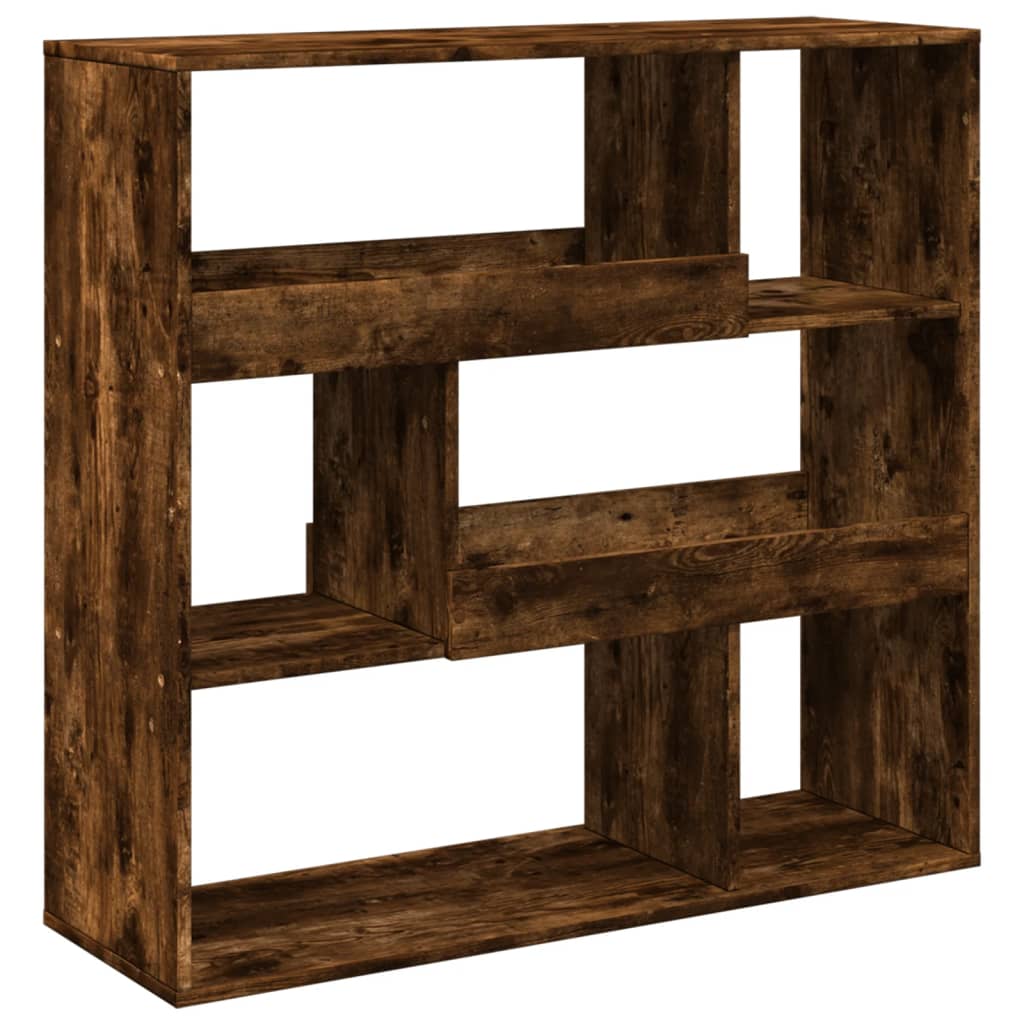 vidaXL Room Divider Smoked Oak 100x33x94.5 cm Engineered Wood - Brown