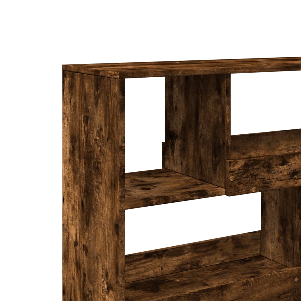 vidaXL Room Divider Smoked Oak 100x33x94.5 cm Engineered Wood - Brown