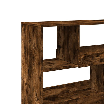 vidaXL Room Divider Smoked Oak 100x33x94.5 cm Engineered Wood - Brown