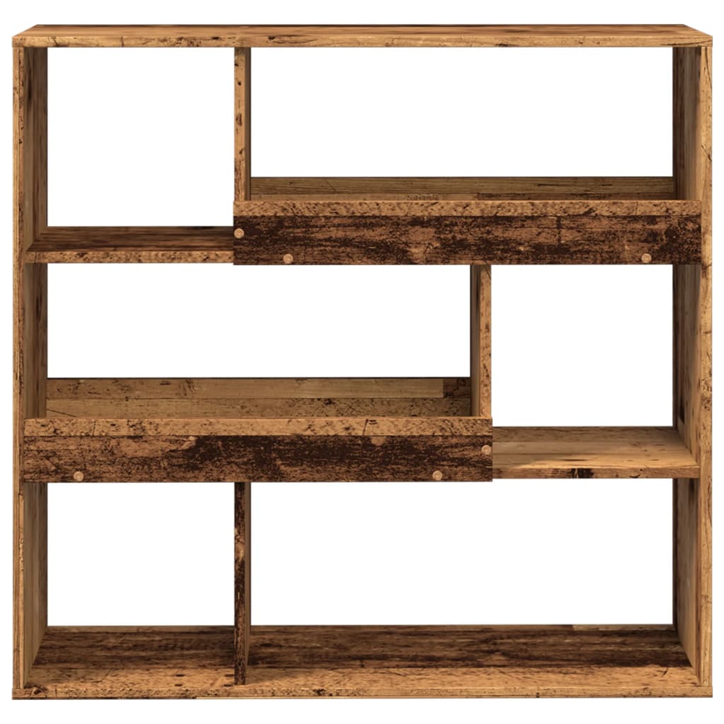 vidaXL Room Divider Old Wood 100x33x94.5 cm Engineered Wood - Brown