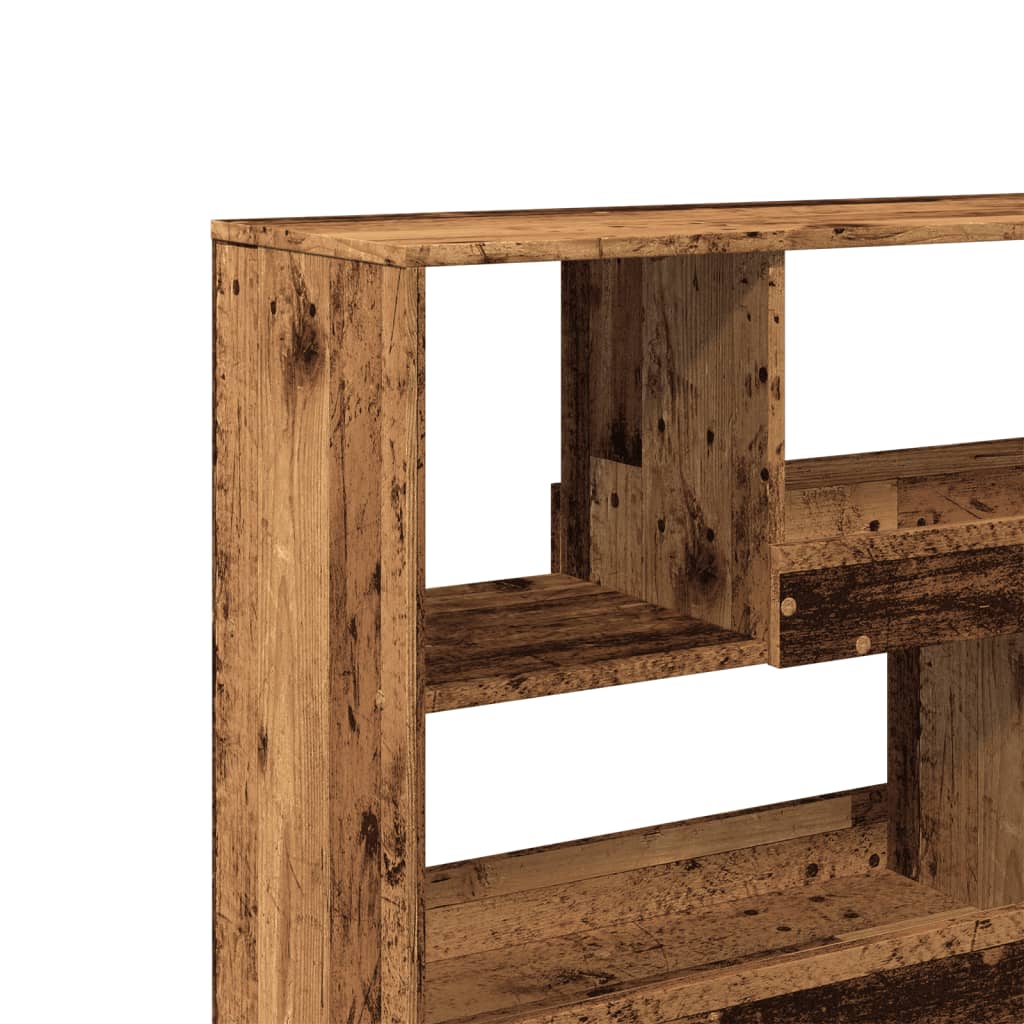 vidaXL Room Divider Old Wood 100x33x94.5 cm Engineered Wood - Brown
