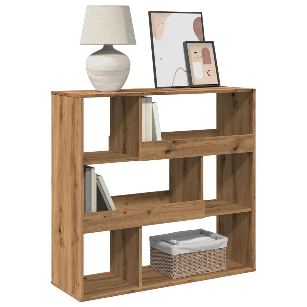 vidaXL Room Divider Artisian Oak 100x33x94.5 cm Engineered Wood - Brown