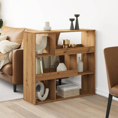 vidaXL Room Divider Artisian Oak 100x33x94.5 cm Engineered Wood - Brown