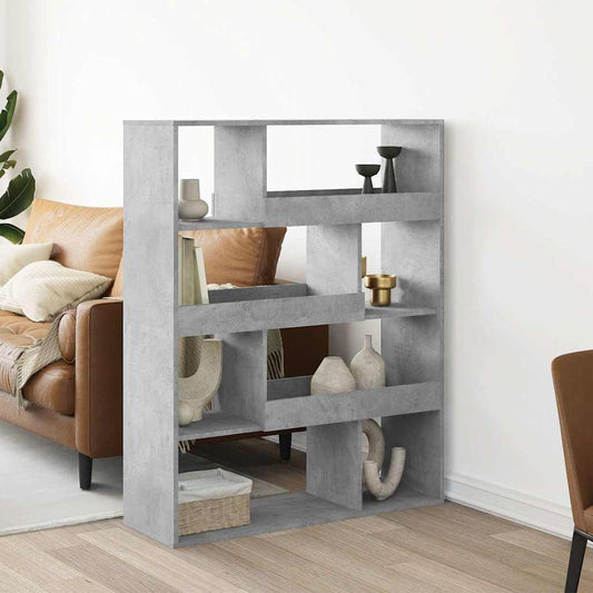 vidaXL Room Divider Concrete Grey 100x33x125.5 cm Engineered Wood