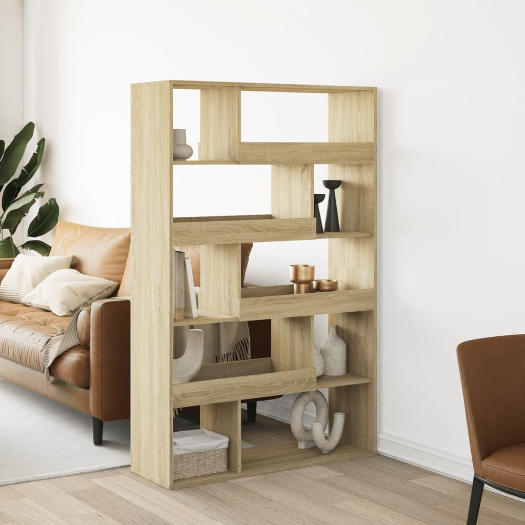 vidaXL Room Divider Sonoma Oak 100x33x156.5 cm Engineered Wood - Brown