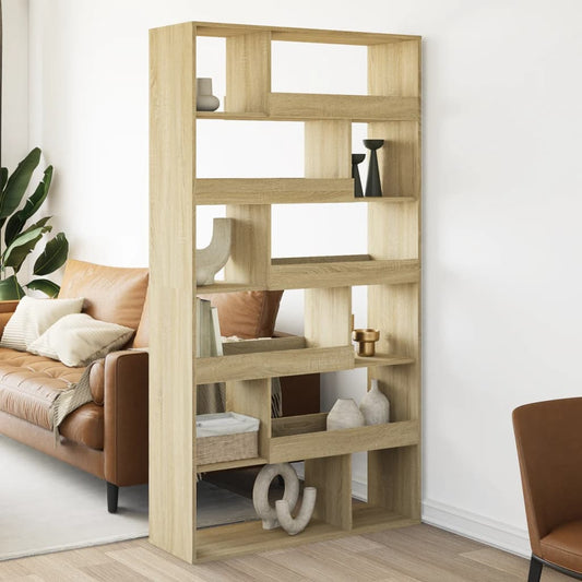 vidaXL Room Divider Sonoma Oak 100x33x187.5 cm Engineered Wood - Brown
