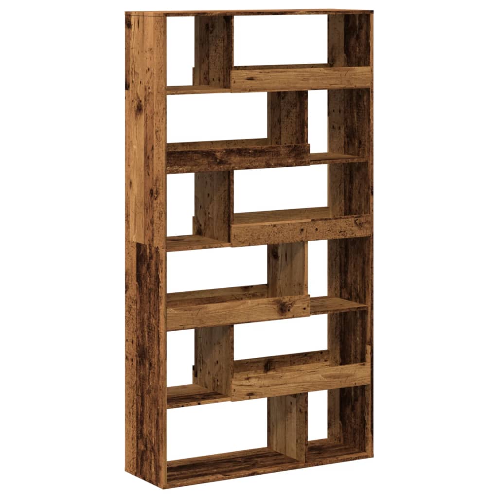 vidaXL Room Divider Old Wood 100x33x187.5 cm Engineered Wood - Brown