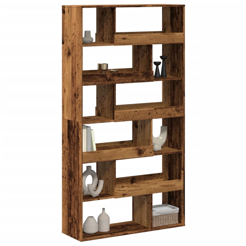 vidaXL Room Divider Old Wood 100x33x187.5 cm Engineered Wood - Brown