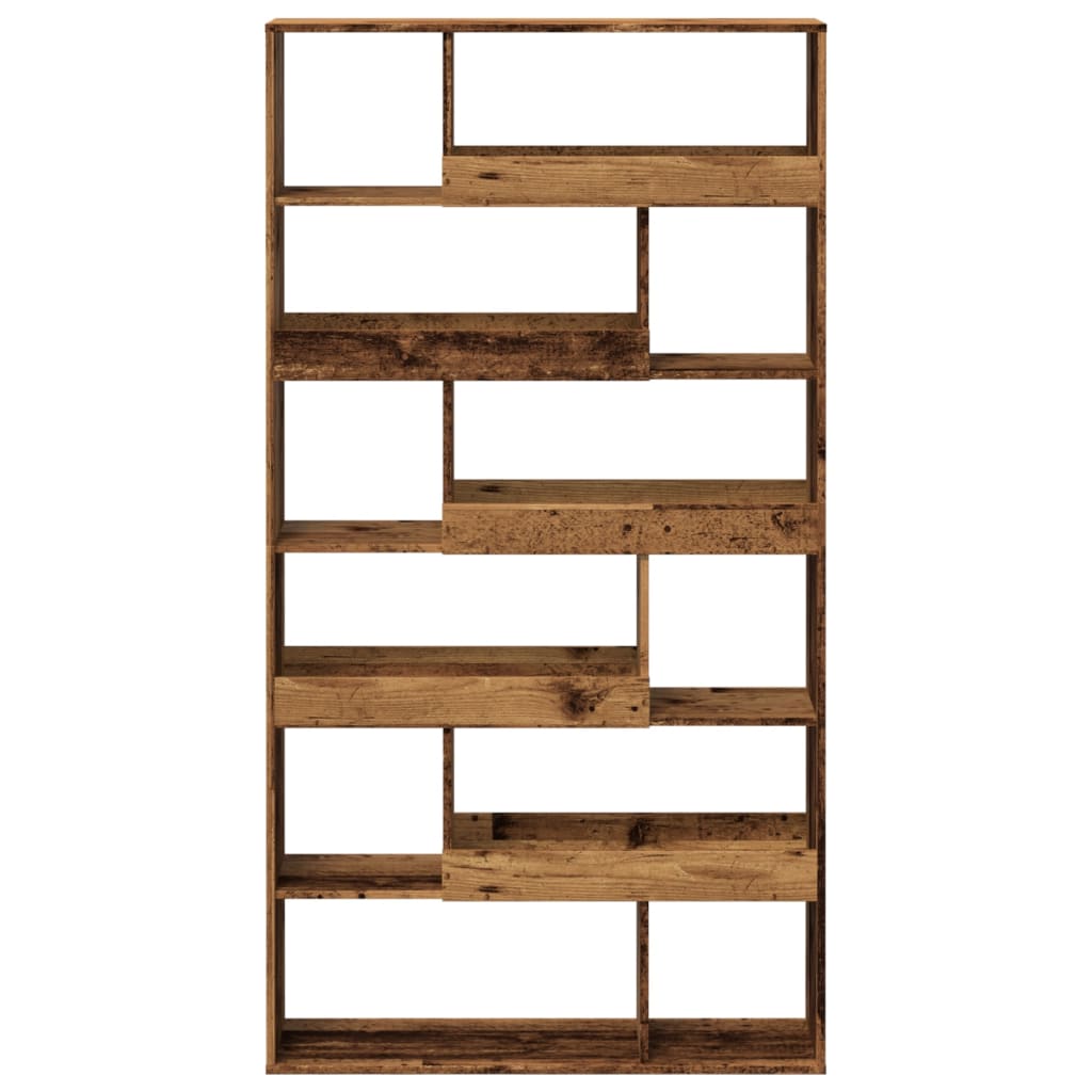 vidaXL Room Divider Old Wood 100x33x187.5 cm Engineered Wood - Brown