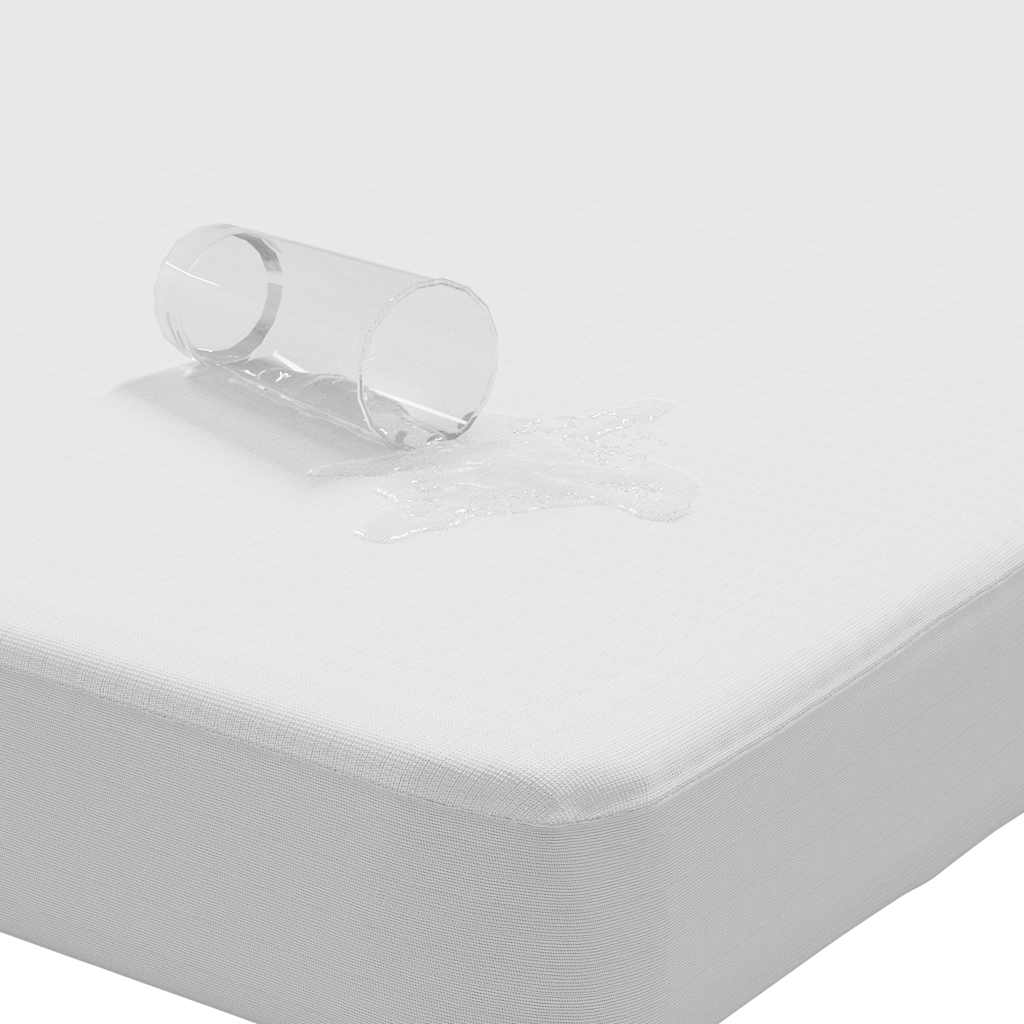 vidaXL Mattress Protector White 90x220 cm Waterproof - 220 x 90 x 27 cm