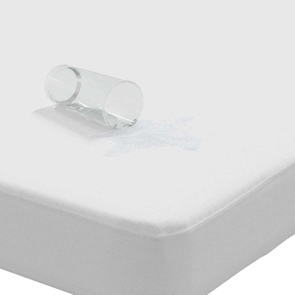 vidaXL Mattress Protector White 120x220 cm Waterproof - 220 x 120 x 27 cm