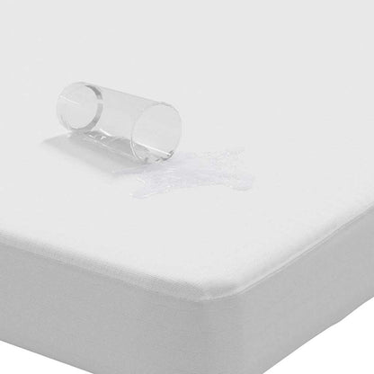 vidaXL Mattress Protector White 140x220 cm Waterproof - 220 x 140 x 27 cm