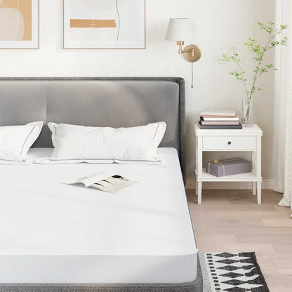 vidaXL Mattress Protector White 140x220 cm Waterproof - 220 x 140 x 27 cm