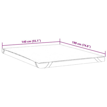 vidaXL Mattress Protector White 140x190 cm Waterproof - 190 x 140 cm