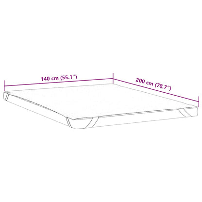 vidaXL Mattress Protector White 140x200 cm Waterproof - 200 x 140 cm