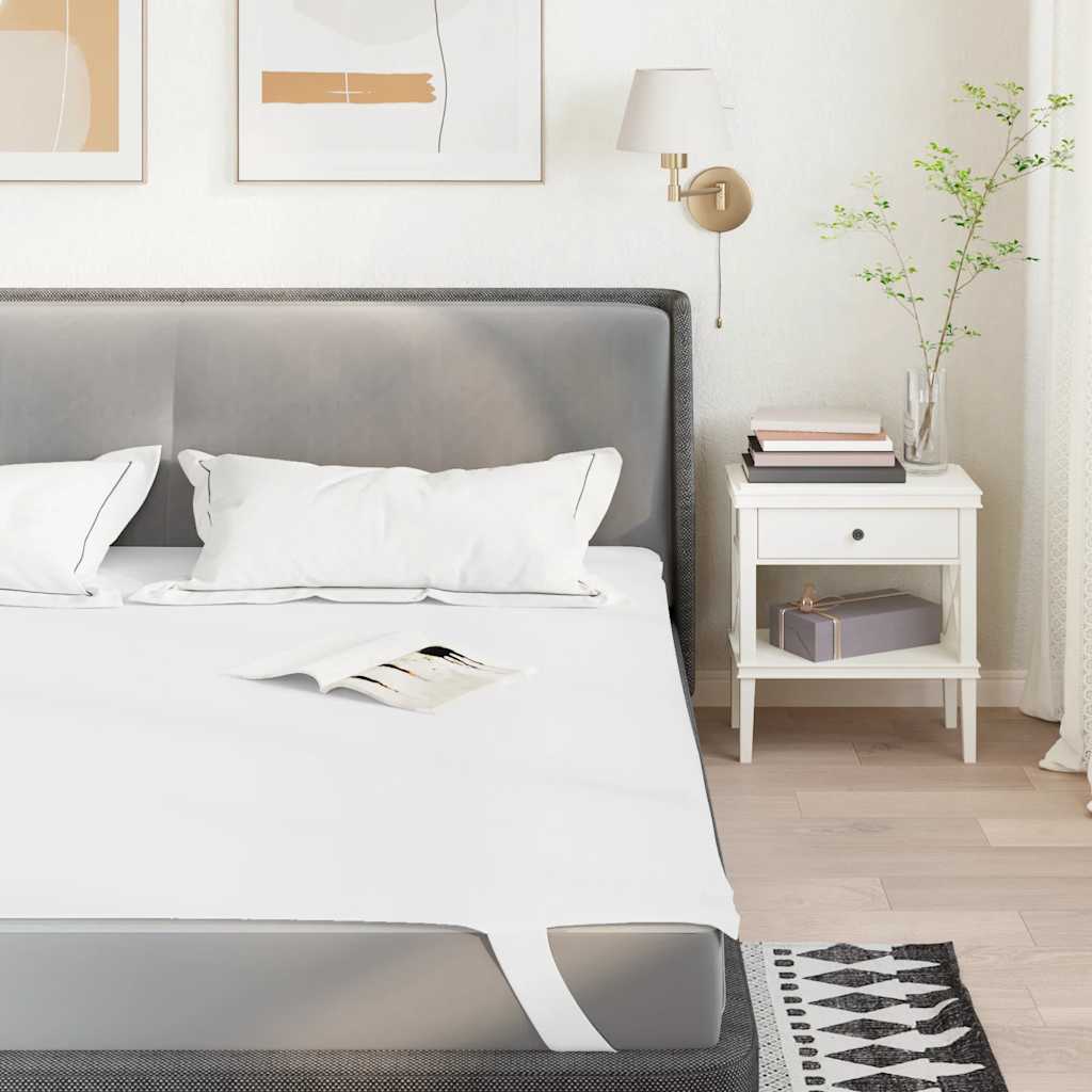 vidaXL Mattress Protector White 90x220 cm Waterproof - 220 x 90 cm