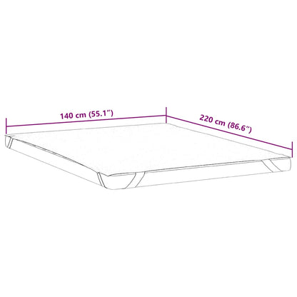 vidaXL Mattress Protector White 140x220 cm Waterproof - 220 x 140 cm